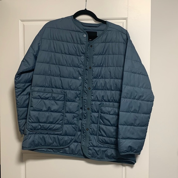 Everlane Jackets & Blazers - Everlane ReNew Quilted Light Puffer in Slate Blue